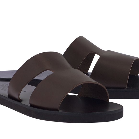 Ancient Greek Sandals Apteros Machetta All T-Moro Size 8 Mens Sandals Shoes - Picture 3 of 4